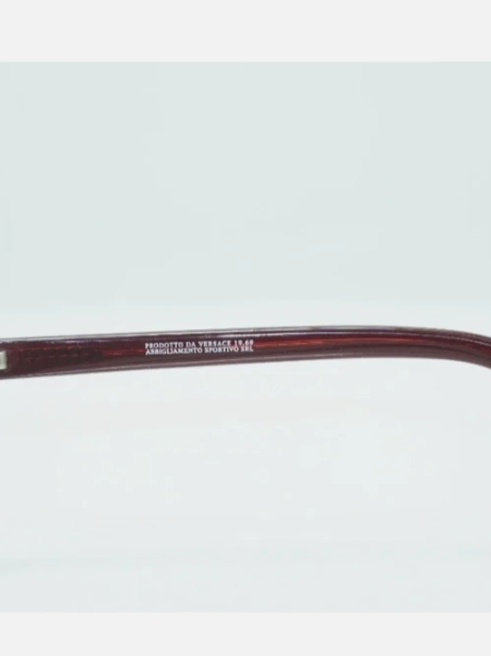 Versace Red Black Green Lens Cat-Eye Sunglasses